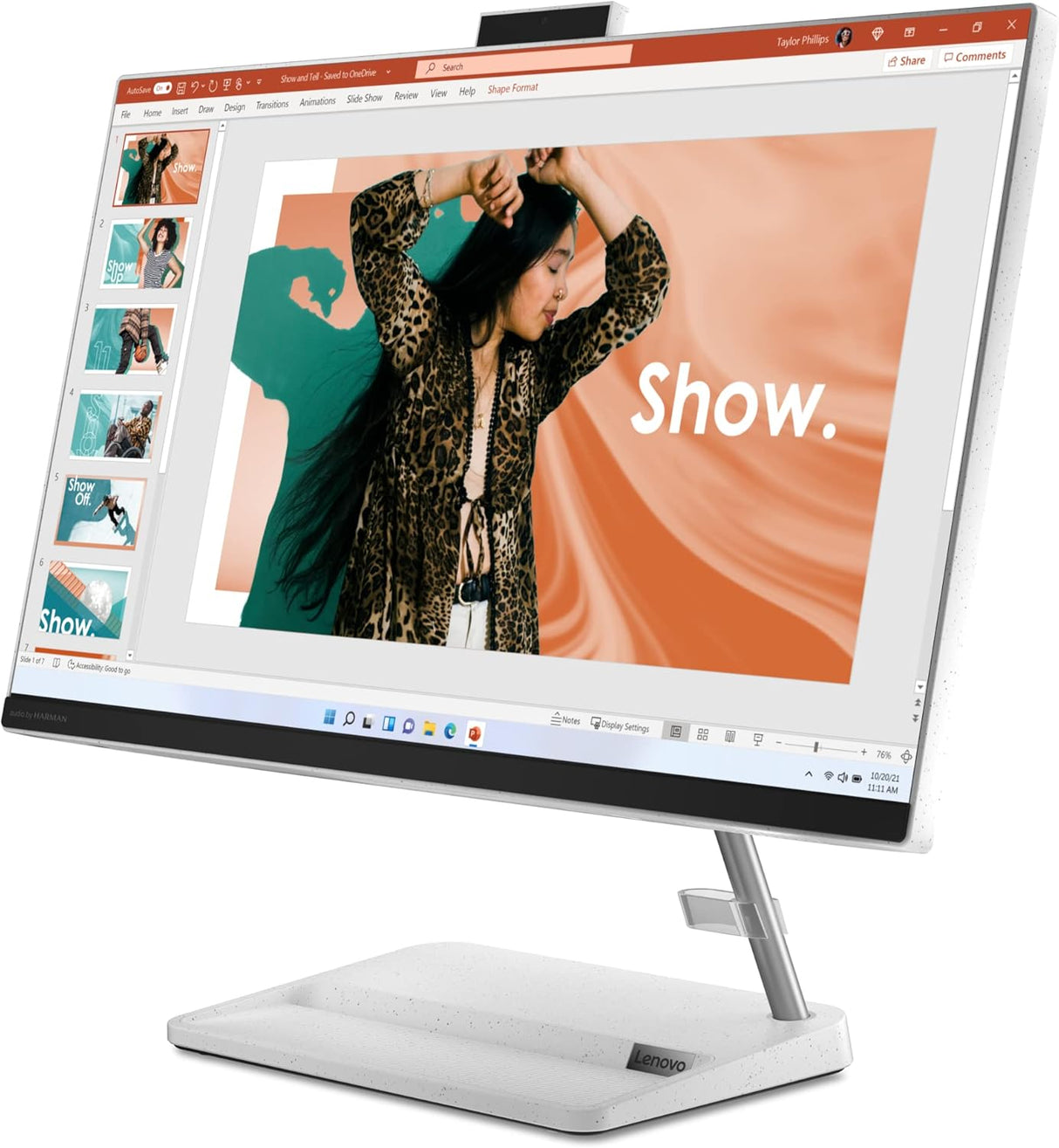 Lenovo AIO 3 24ALC6 Desktop 23.8” FHD Ryzen 3 4GB RAM 256GB SSD AMD Radeon Windows 11 White